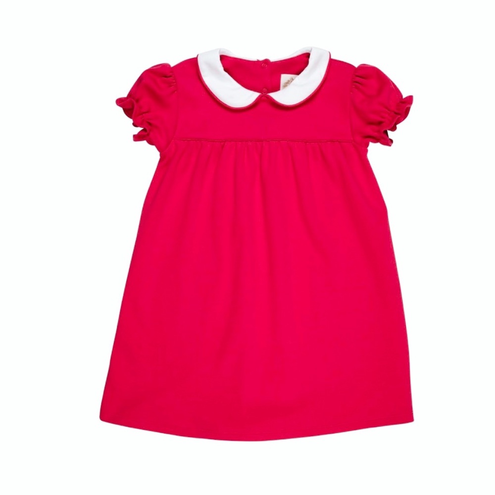 The Beaufort Bonnet Company TBBC Corduroy Short Sleeve Holly Day Dress 2T Pink - Picture 1 of 16